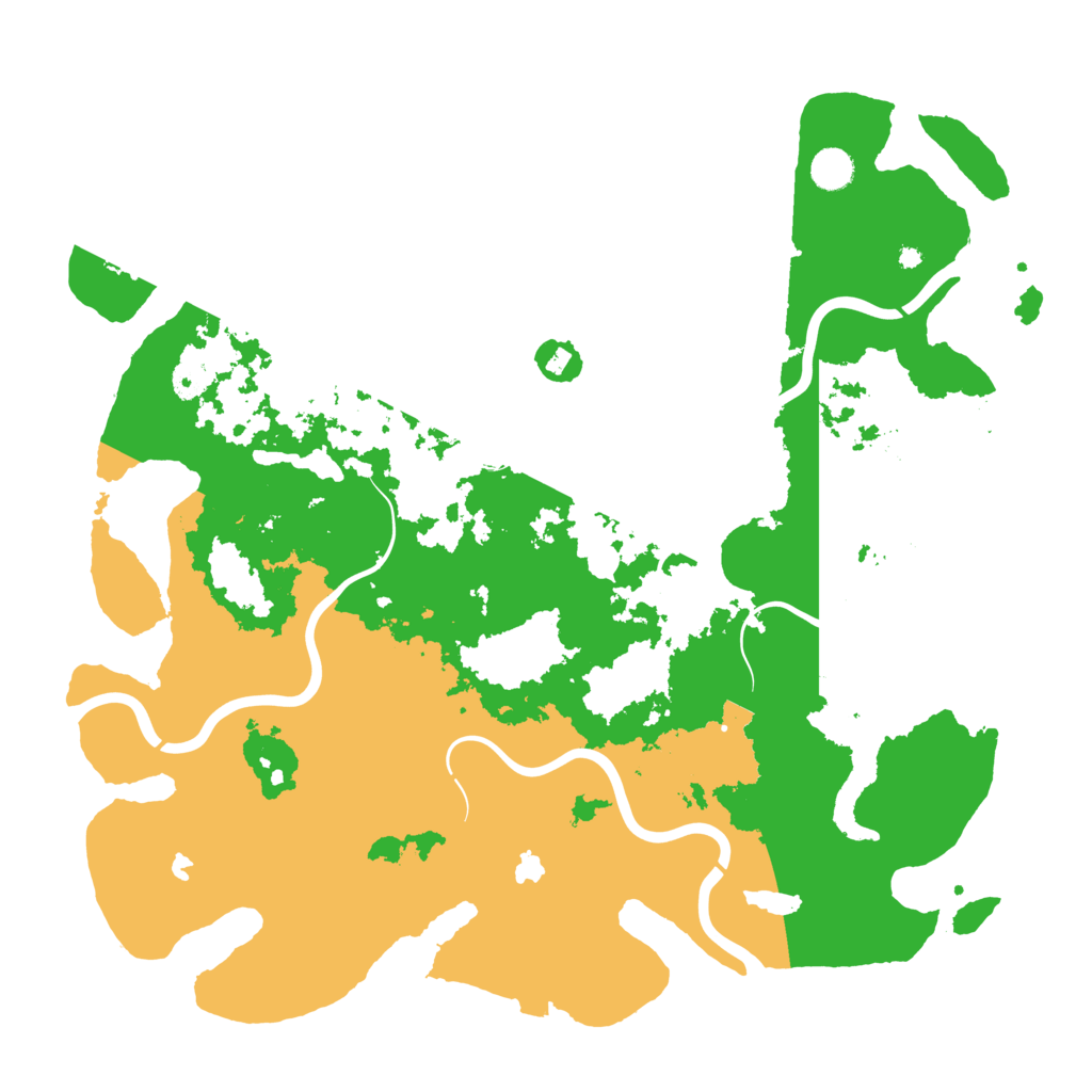 Biome Rust Map: Procedural Map, Size: 4500, Seed: 1845186489