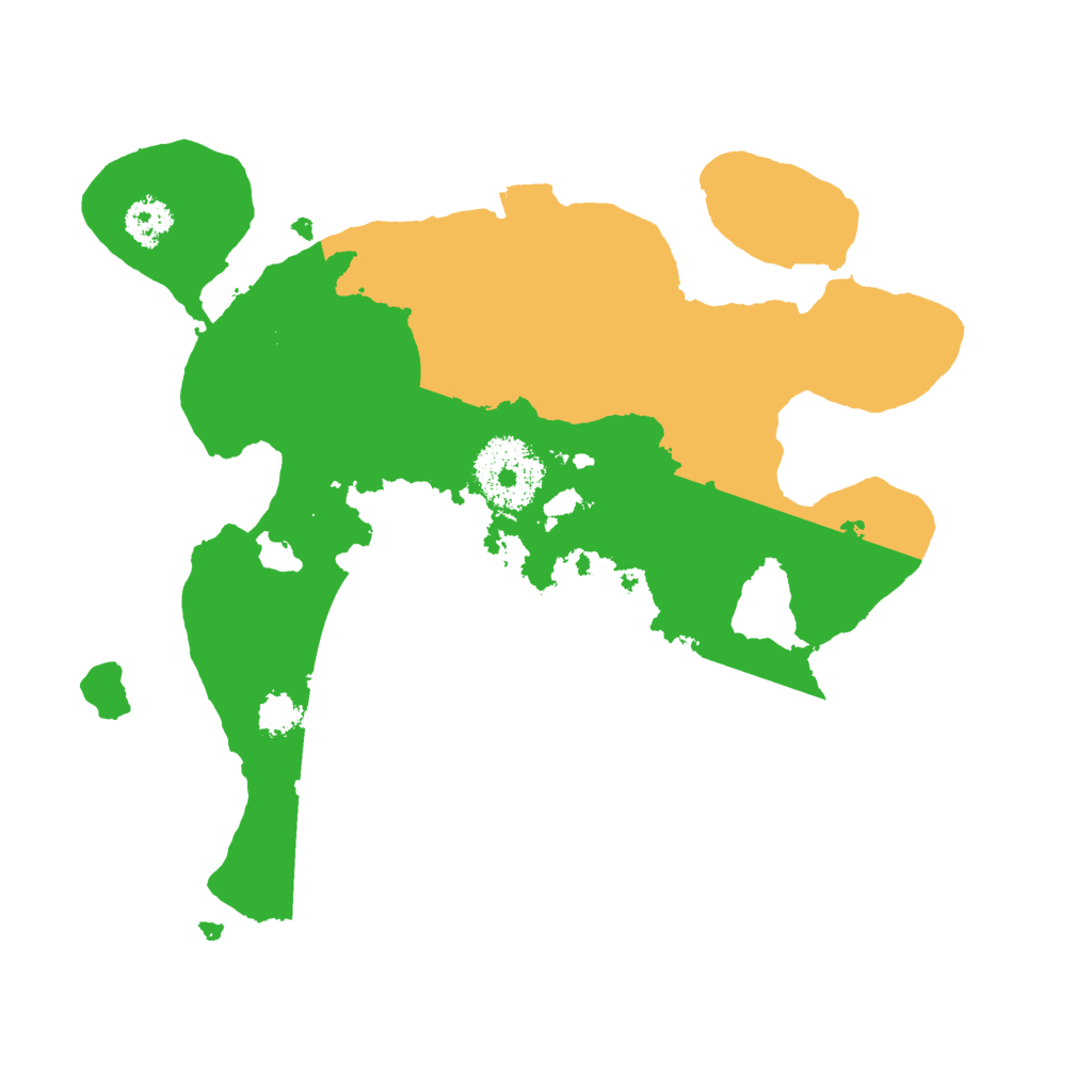 Biome Rust Map: Procedural Map, Size: 2400, Seed: 1616933106