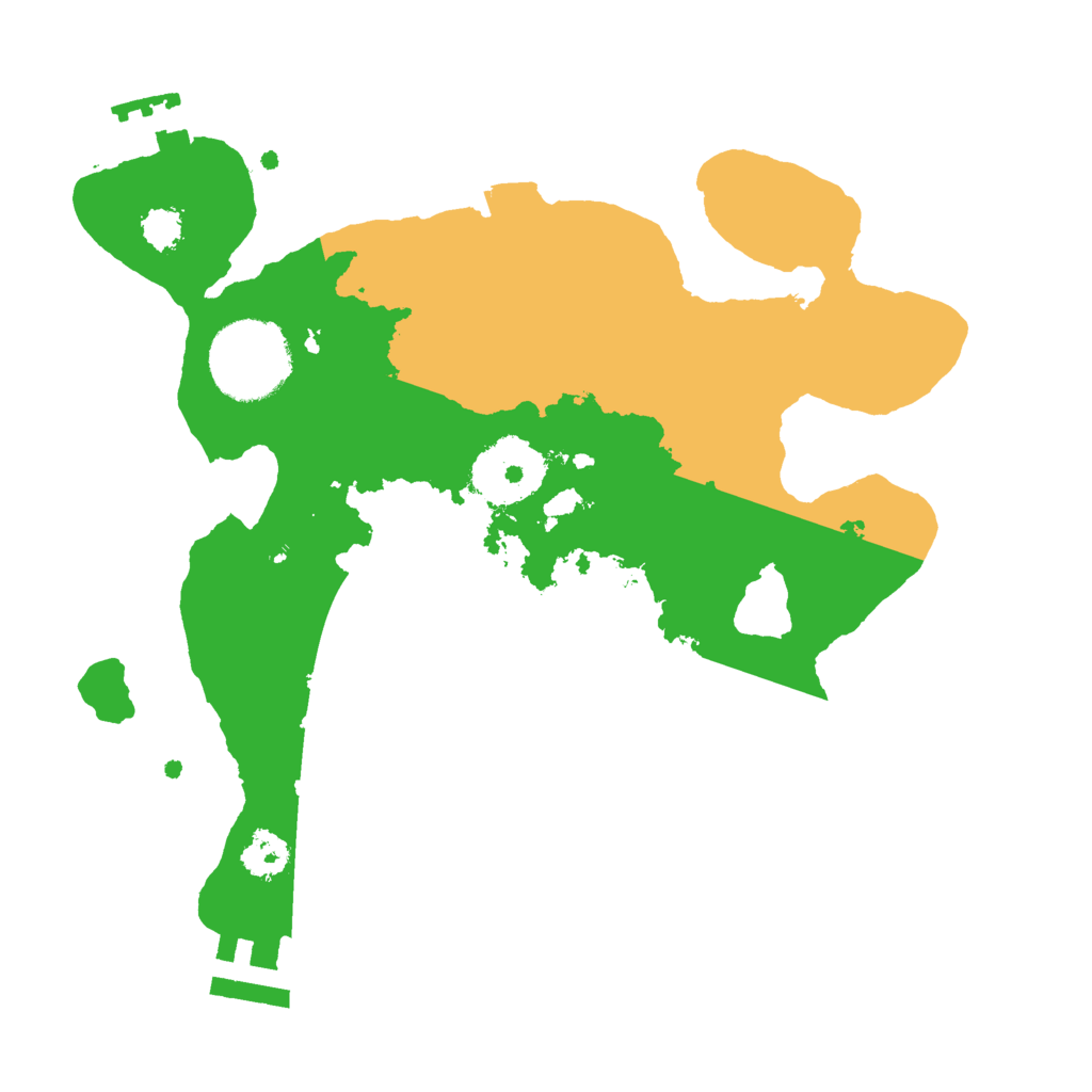 Biome Rust Map: Procedural Map, Size: 2400, Seed: 1616933106