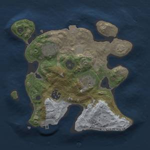 Thumbnail Rust Map: Procedural Map, Size: 2400, Seed: 1616933106, 9 Monuments