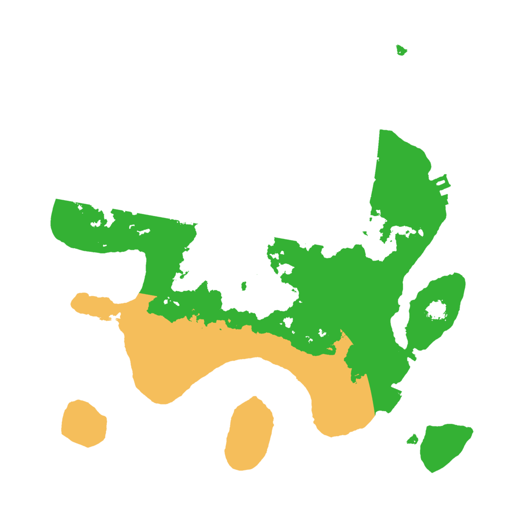 Biome Rust Map: Procedural Map, Size: 2400, Seed: 1266901693