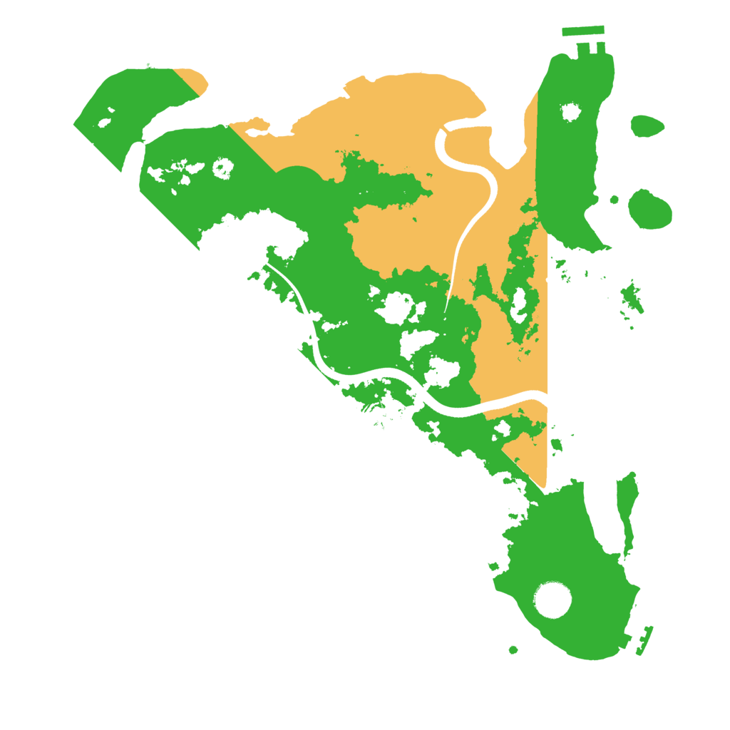 Biome Rust Map: Procedural Map, Size: 3500, Seed: 1382420087