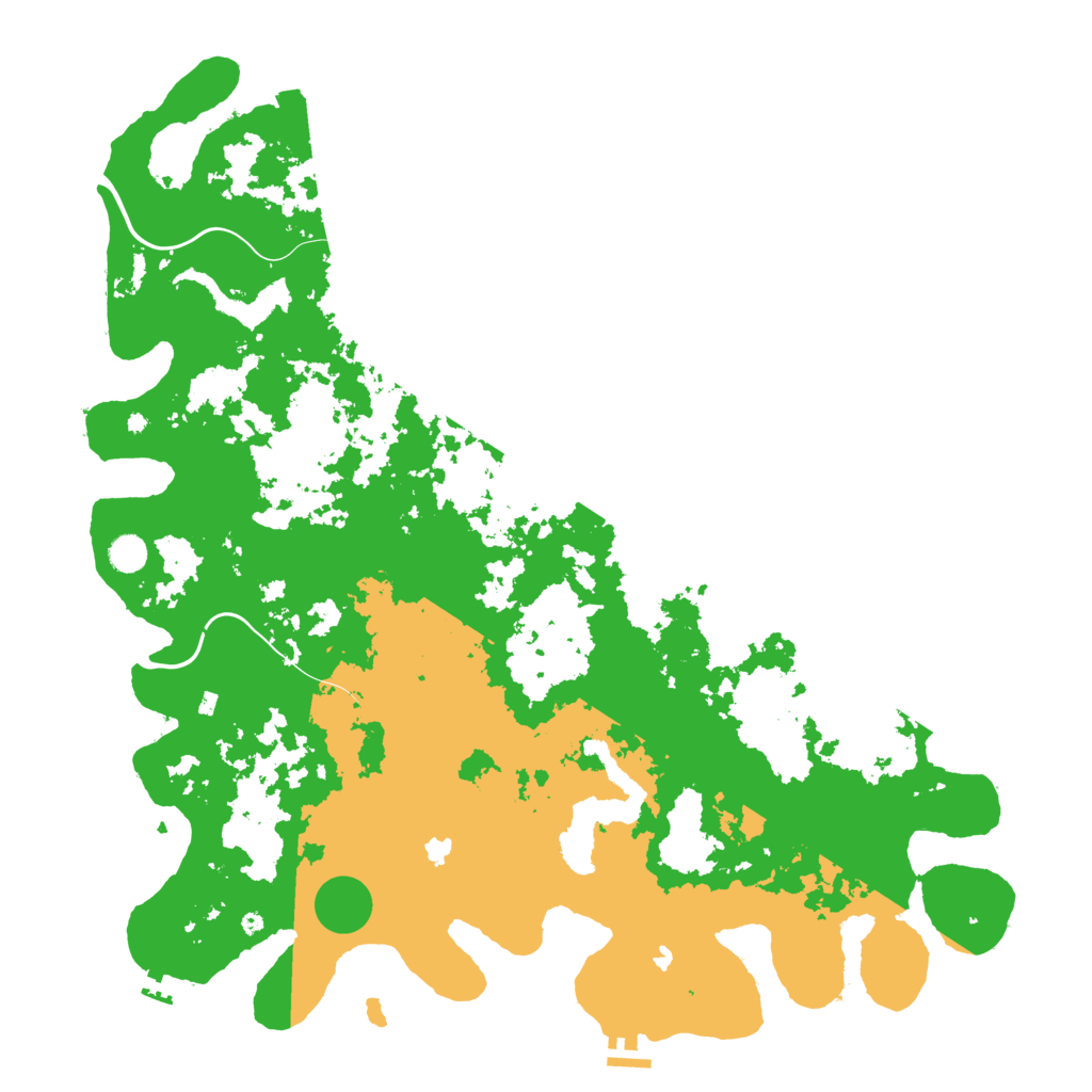 Biome Rust Map: Procedural Map, Size: 5000, Seed: 13847377