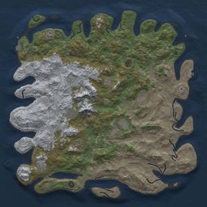 Thumbnail Rust Map: Procedural Map, Size: 5000, Seed: 824757399, 18 Monuments