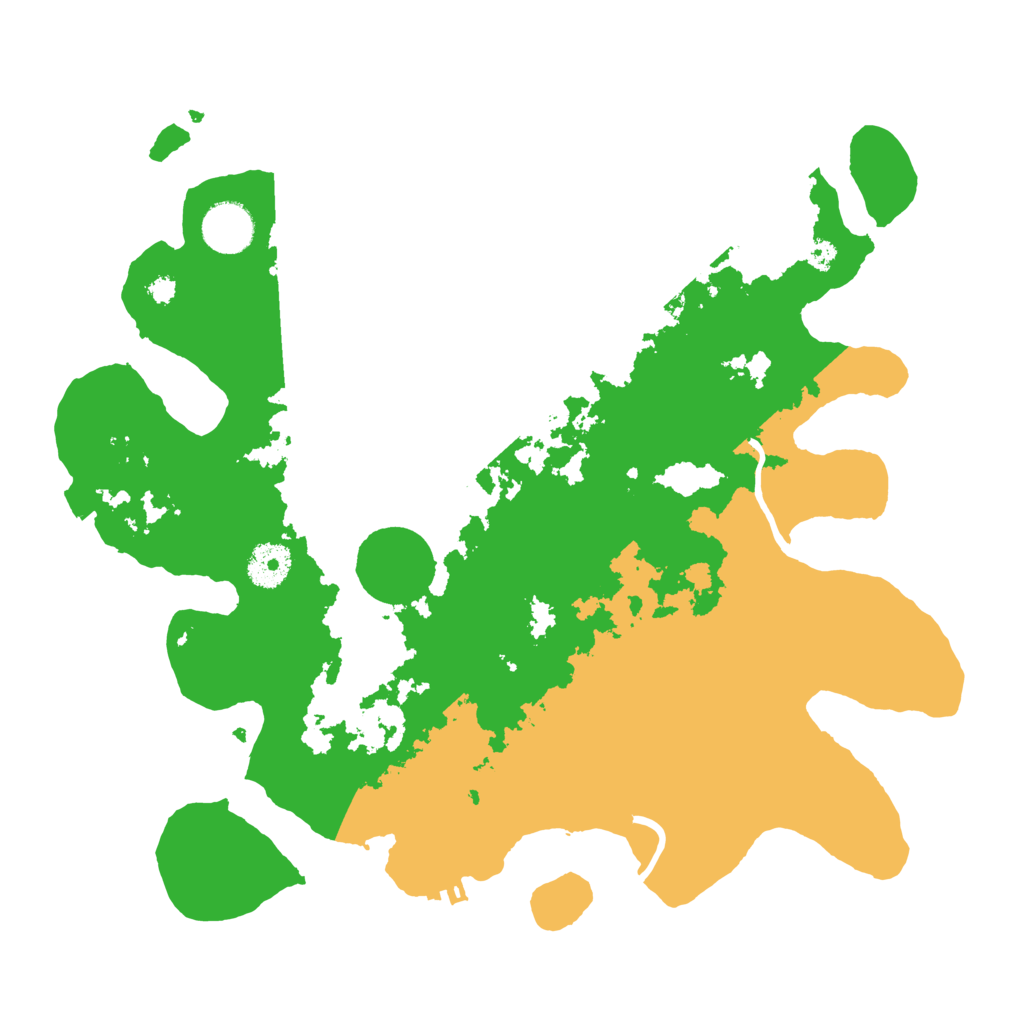 Biome Rust Map: Procedural Map, Size: 3500, Seed: 8206972