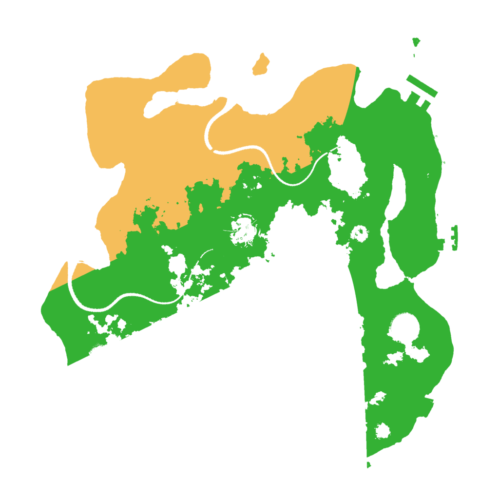 Biome Rust Map: Procedural Map, Size: 3000, Seed: 25584