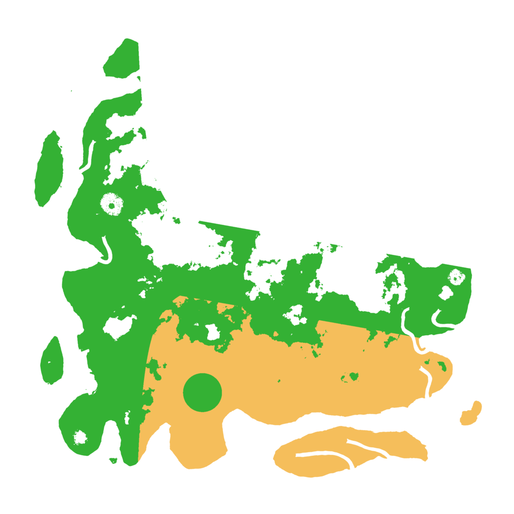 Biome Rust Map: Procedural Map, Size: 3500, Seed: 1755650401