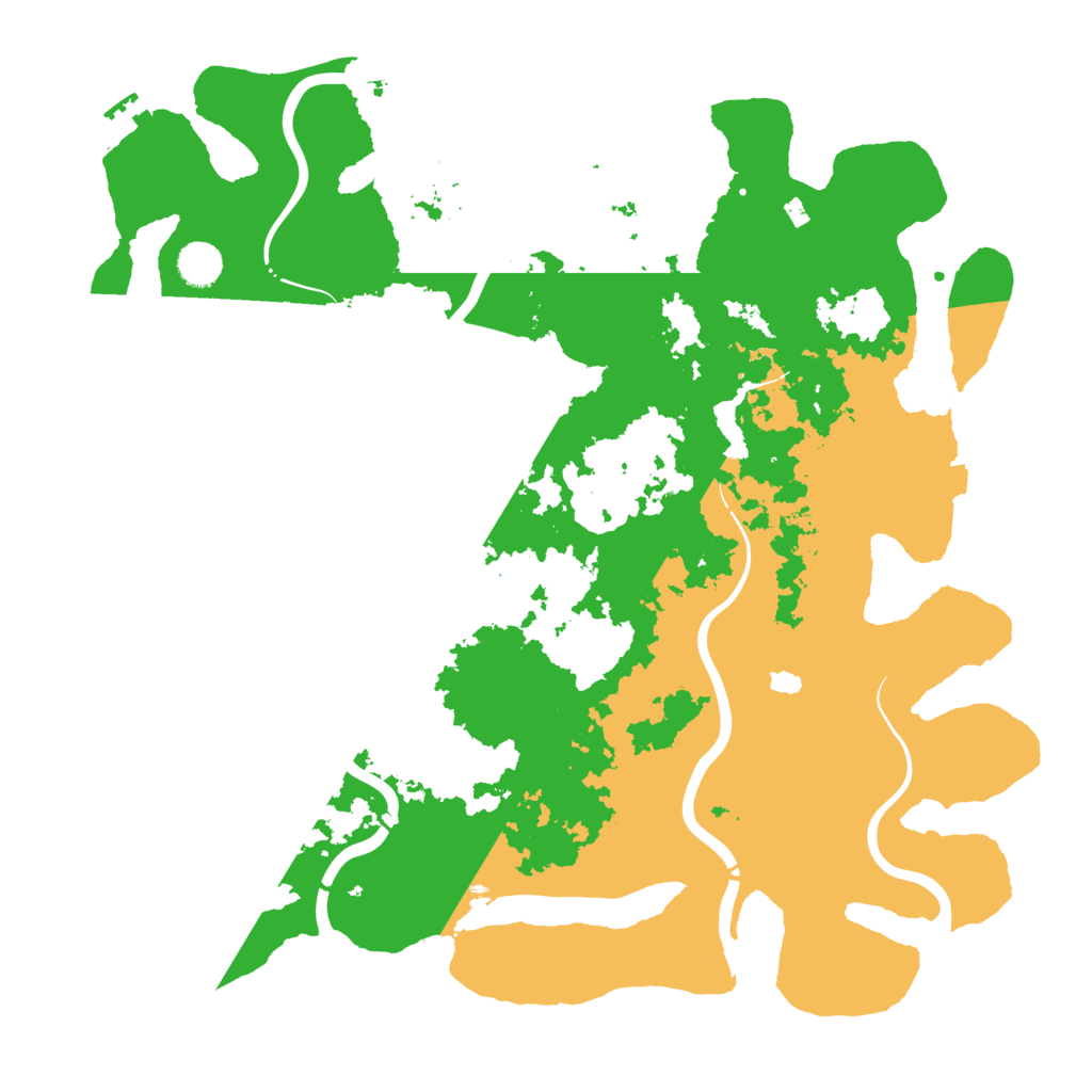 Biome Rust Map: Procedural Map, Size: 4300, Seed: 43234921