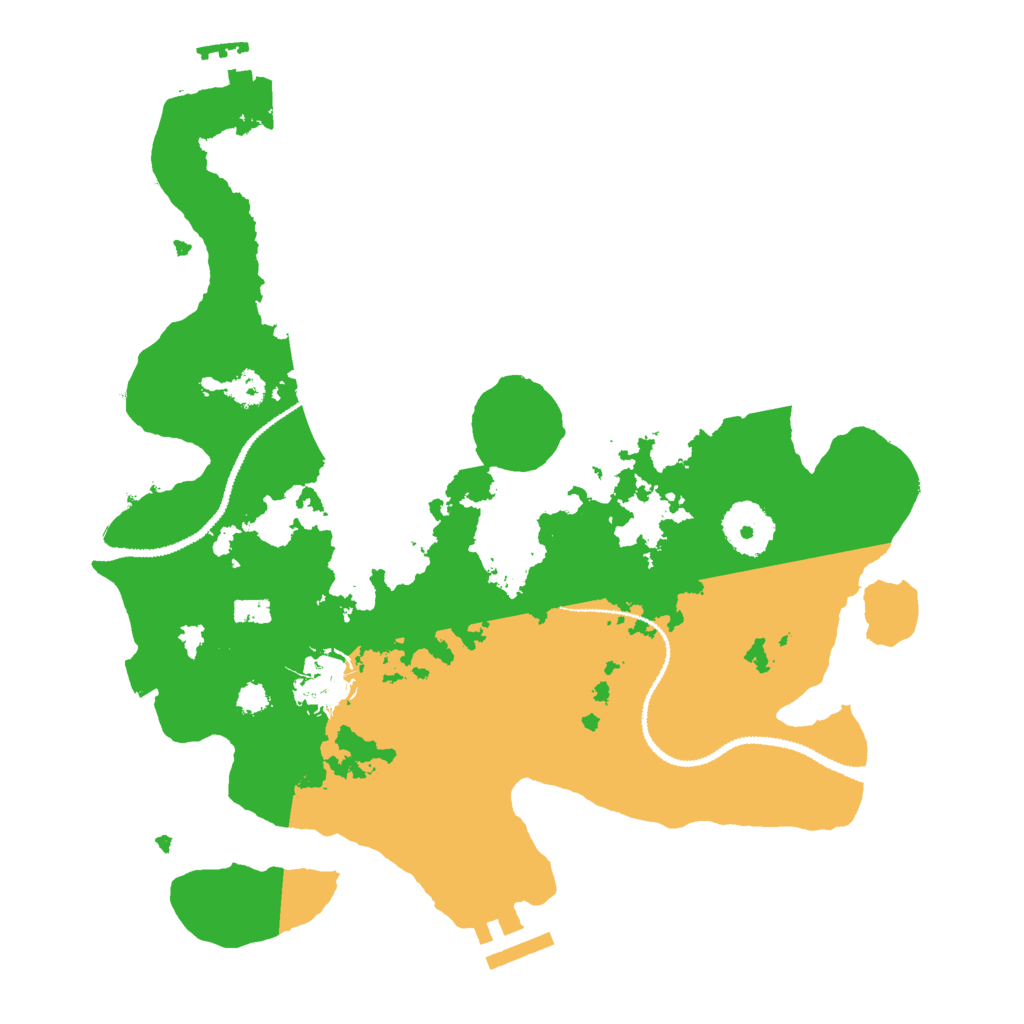 Biome Rust Map: Procedural Map, Size: 3000, Seed: 392321403