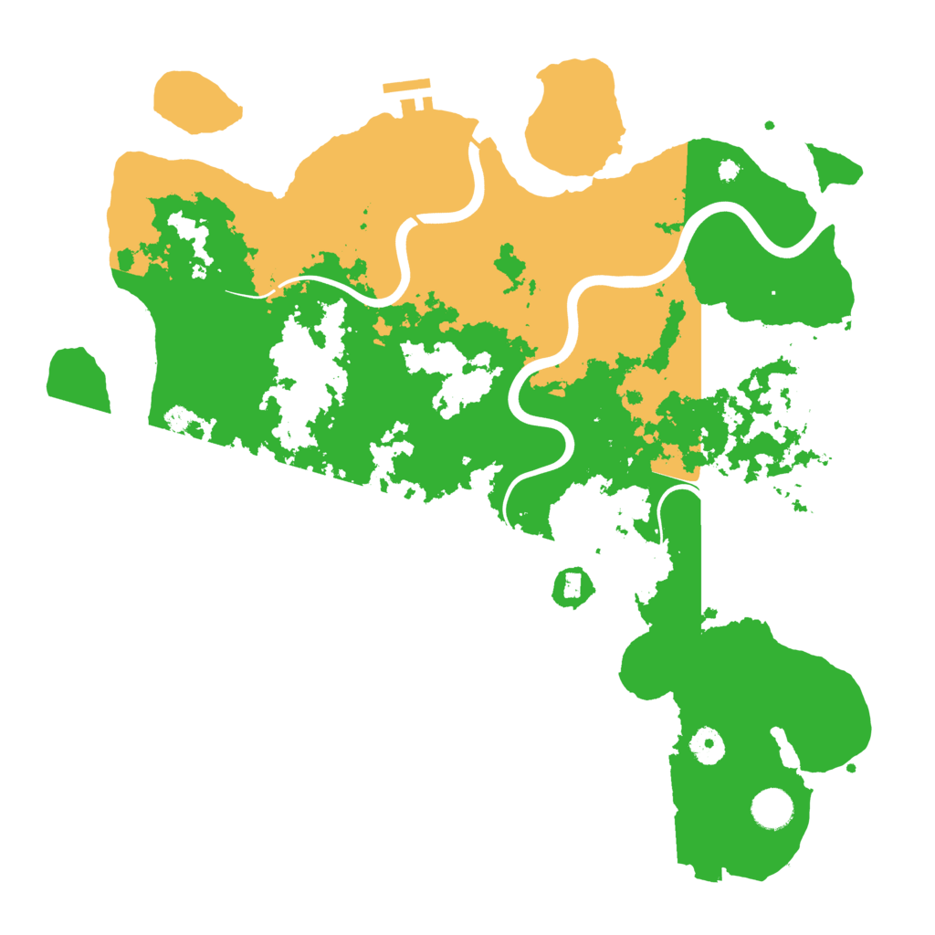 Biome Rust Map: Procedural Map, Size: 3996, Seed: 2147483647