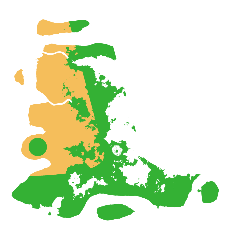 Biome Rust Map: Procedural Map, Size: 3500, Seed: 81139