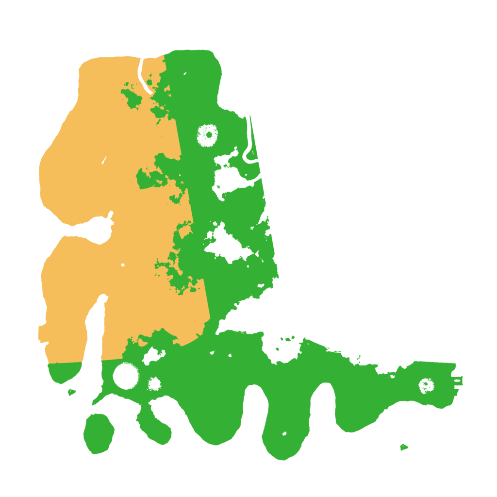 Biome Rust Map: Procedural Map, Size: 3400, Seed: 91268044