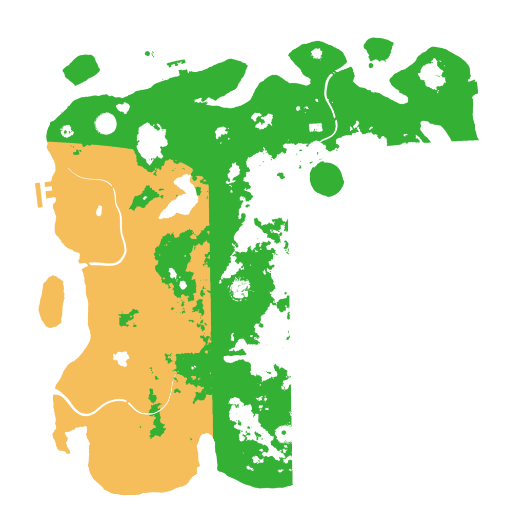 Biome Rust Map: Procedural Map, Size: 4300, Seed: 91885846