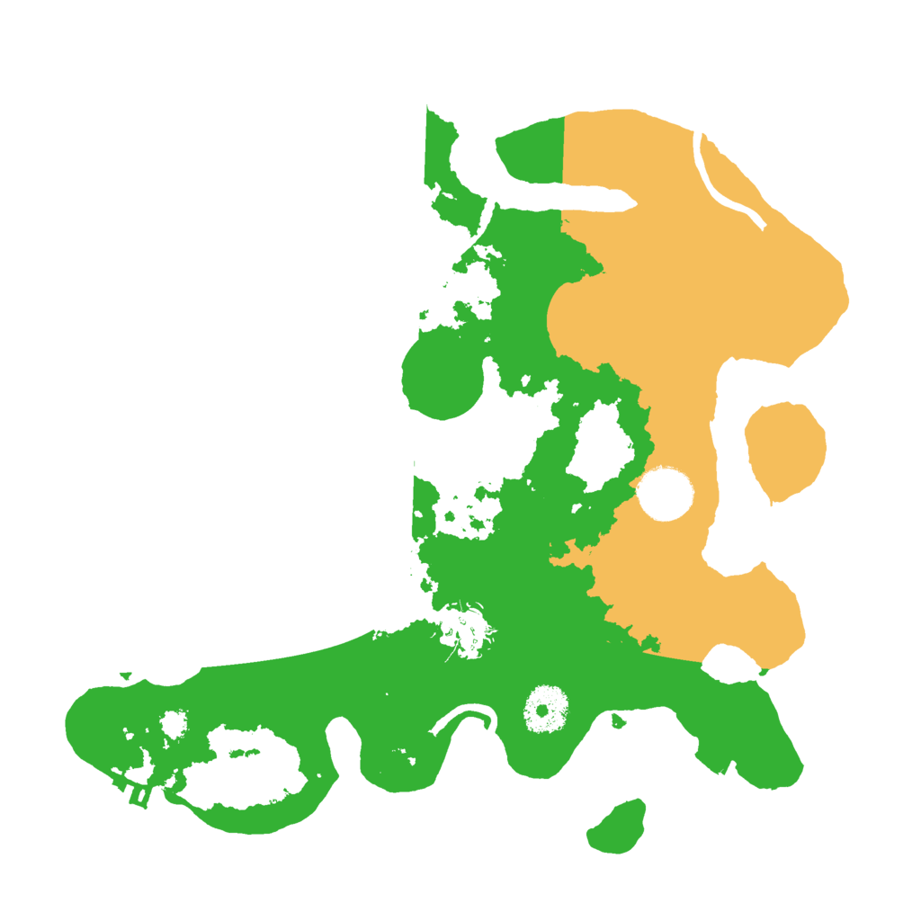 Biome Rust Map: Procedural Map, Size: 3000, Seed: 6988