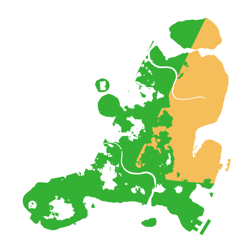 Biome Rust Map: Procedural Map, Size: 3000, Seed: 147208459