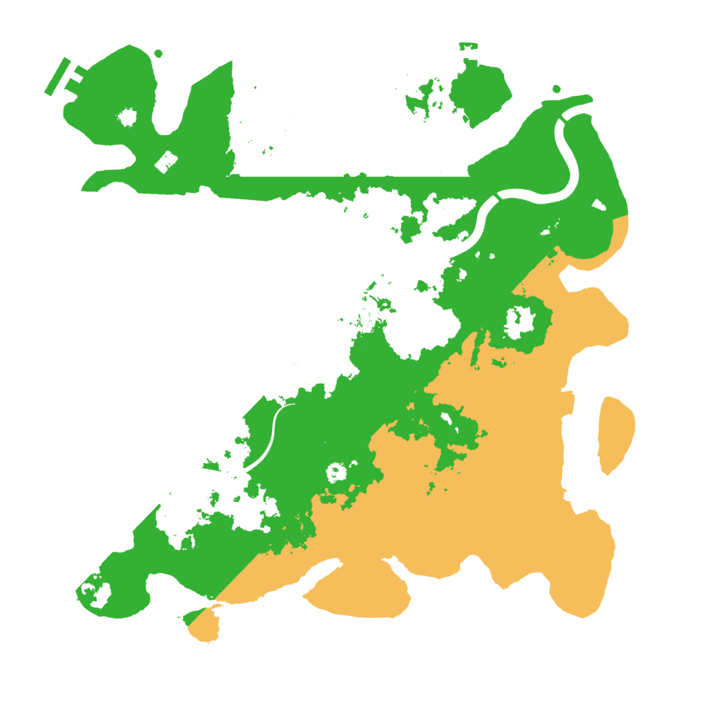 Biome Rust Map: Procedural Map, Size: 3500, Seed: 10446876