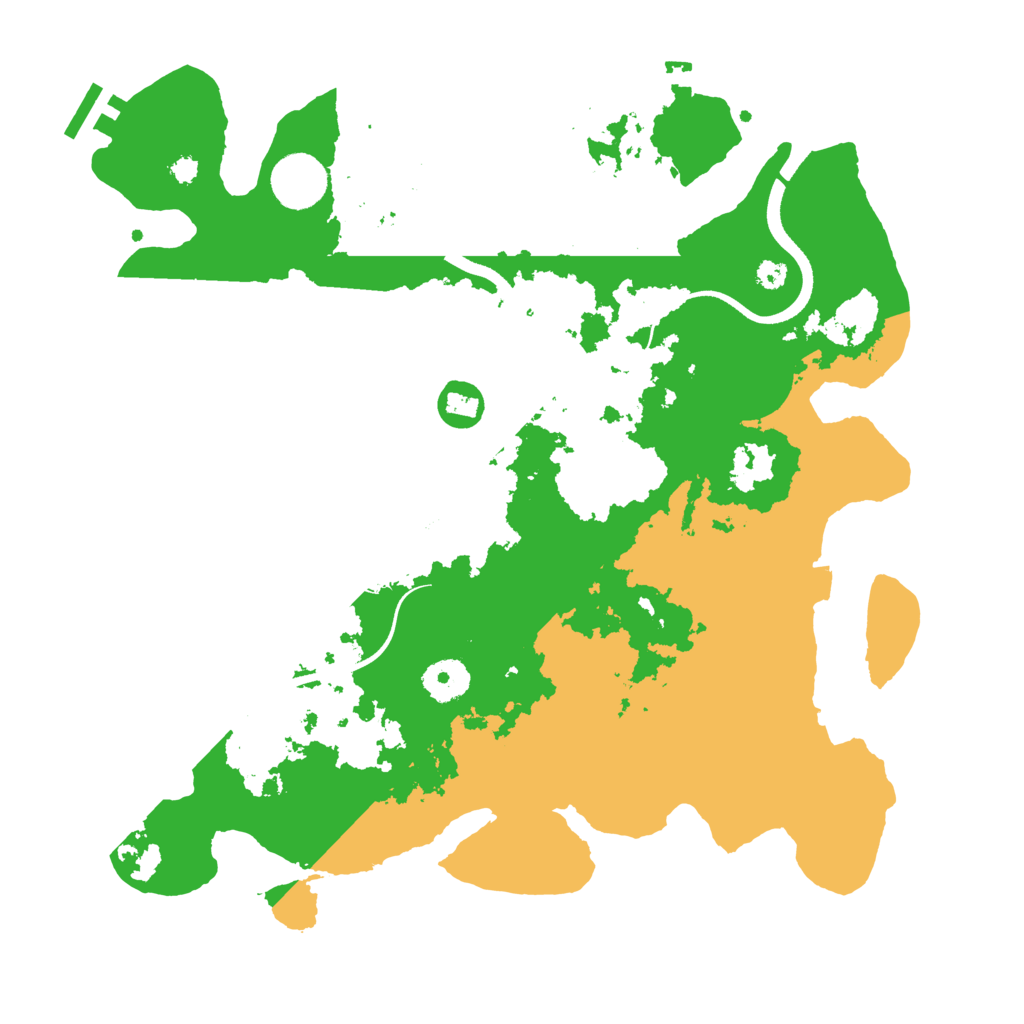 Biome Rust Map: Procedural Map, Size: 3500, Seed: 10446876