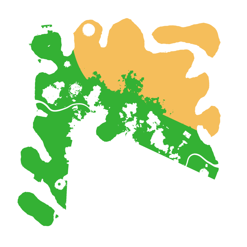 Biome Rust Map: Procedural Map, Size: 3500, Seed: 951737570