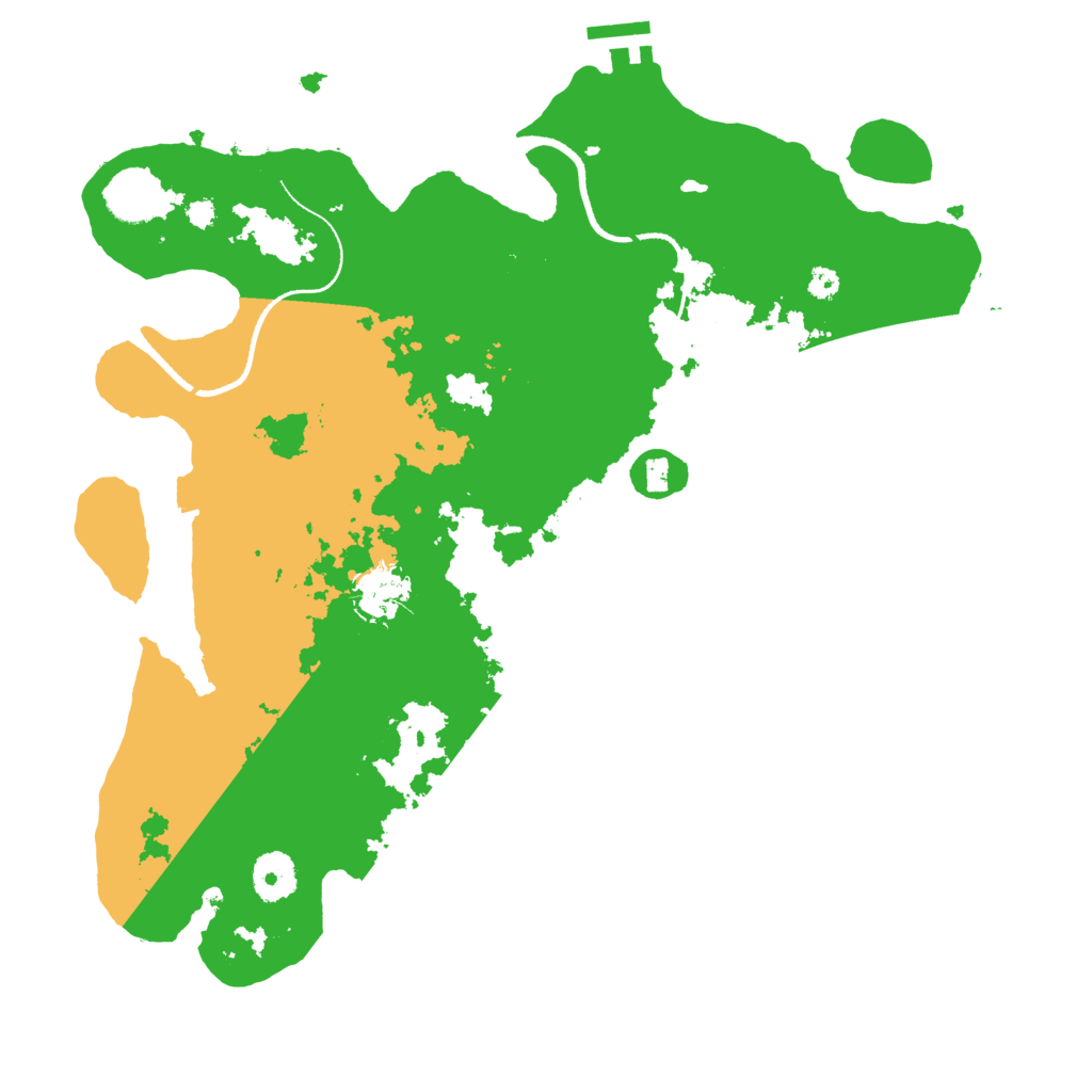 Biome Rust Map: Procedural Map, Size: 3500, Seed: 325330756