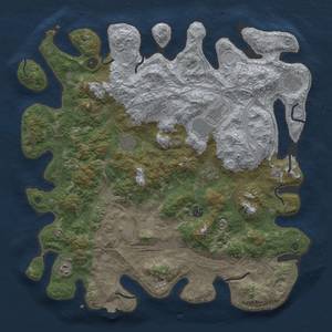 Thumbnail Rust Map: Procedural Map, Size: 4500, Seed: 601631559, 15 Monuments