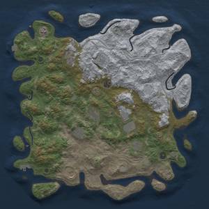 Thumbnail Rust Map: Procedural Map, Size: 4500, Seed: 515052113, 18 Monuments