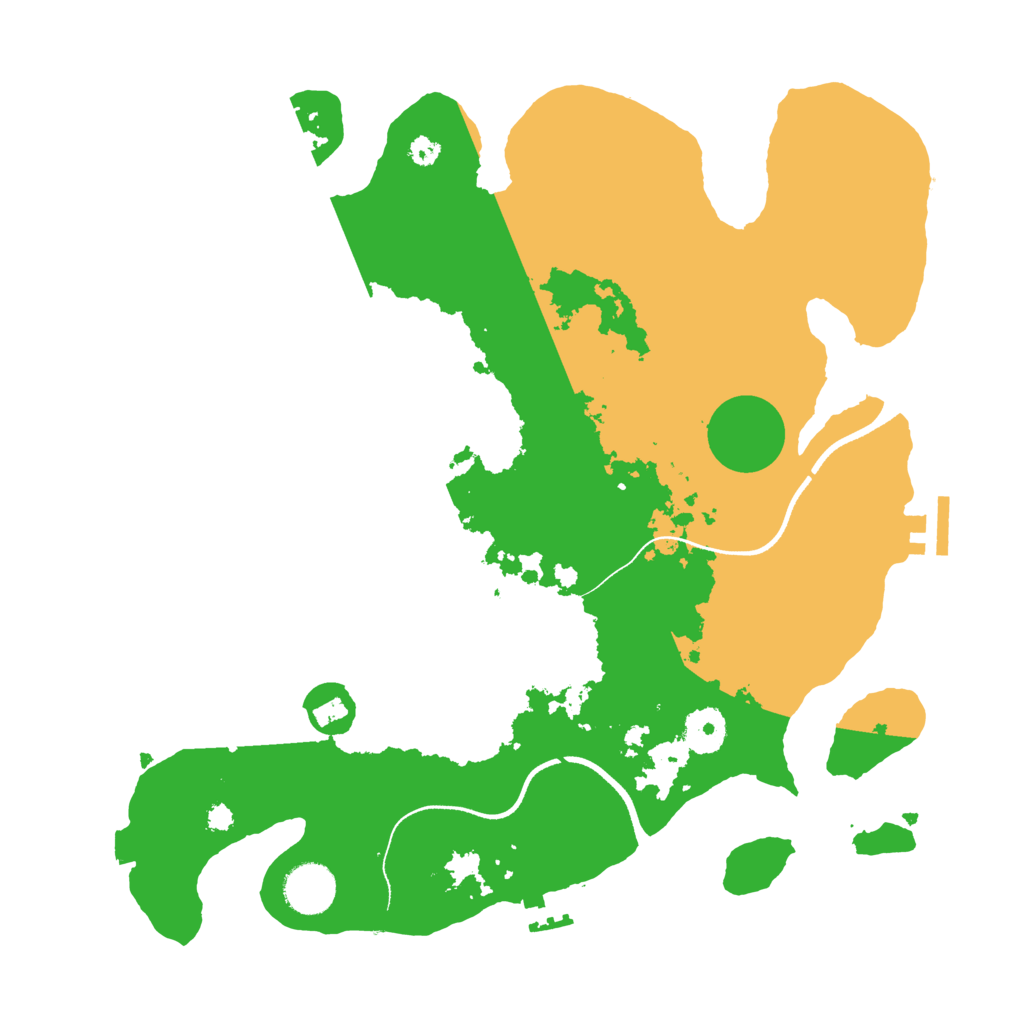 Biome Rust Map: Procedural Map, Size: 3500, Seed: 1692658648