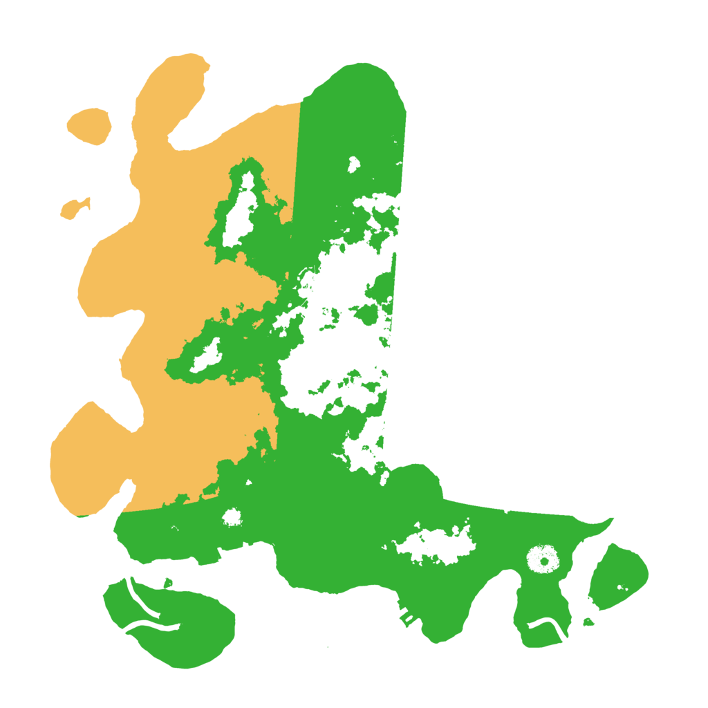 Biome Rust Map: Procedural Map, Size: 3500, Seed: 840725591