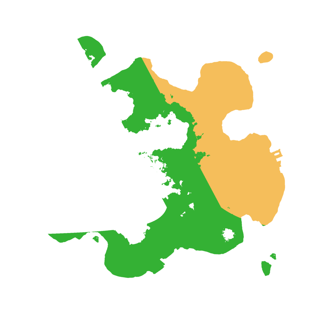 Biome Rust Map: Procedural Map, Size: 2500, Seed: 22336