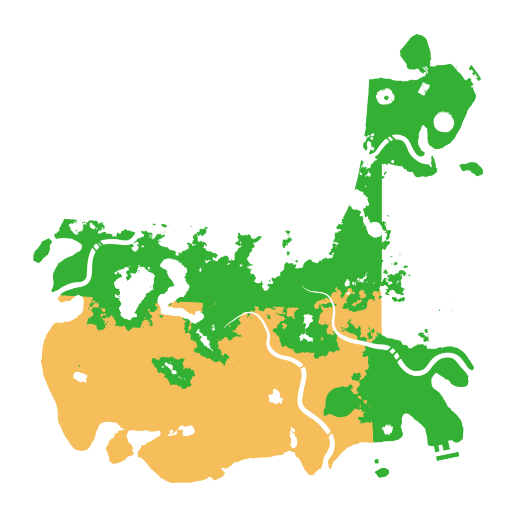 Biome Rust Map: Procedural Map, Size: 4500, Seed: 5416531