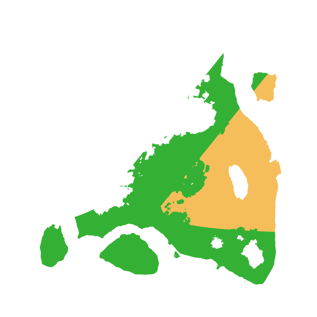 Biome Rust Map: Procedural Map, Size: 2500, Seed: 293984