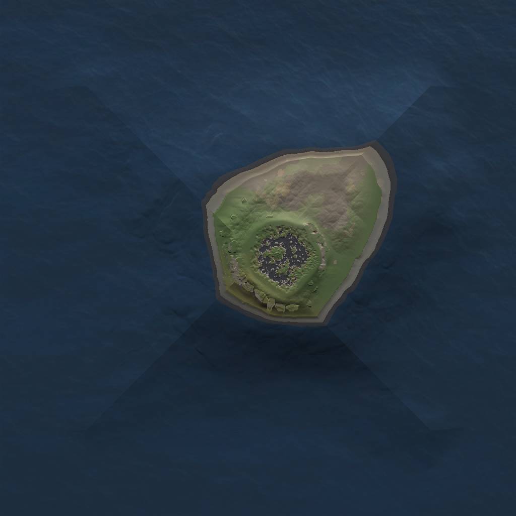 Rust Map: Procedural Map, Size: 1000, Seed: 7066, 3 Monuments