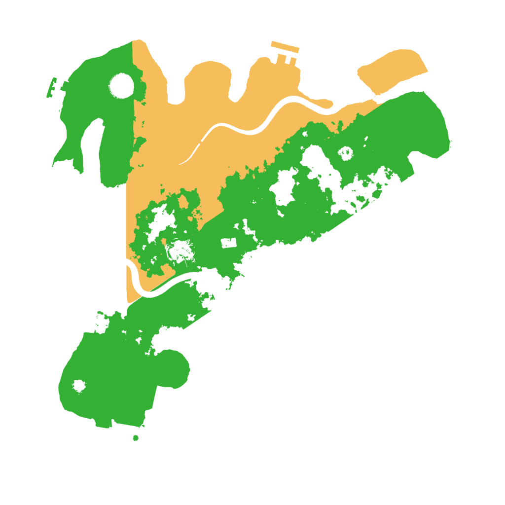 Biome Rust Map: Procedural Map, Size: 3600, Seed: 35375061