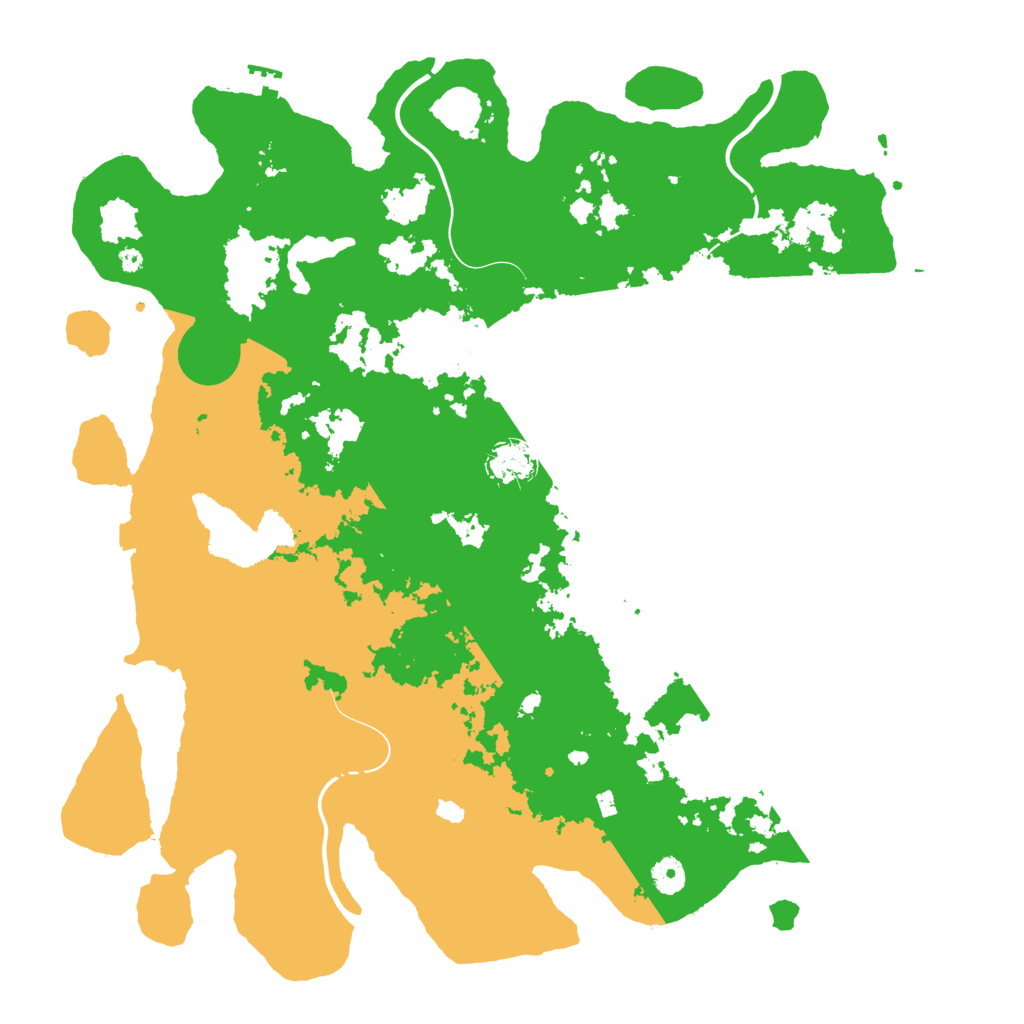 Biome Rust Map: Procedural Map, Size: 4400, Seed: 14642866