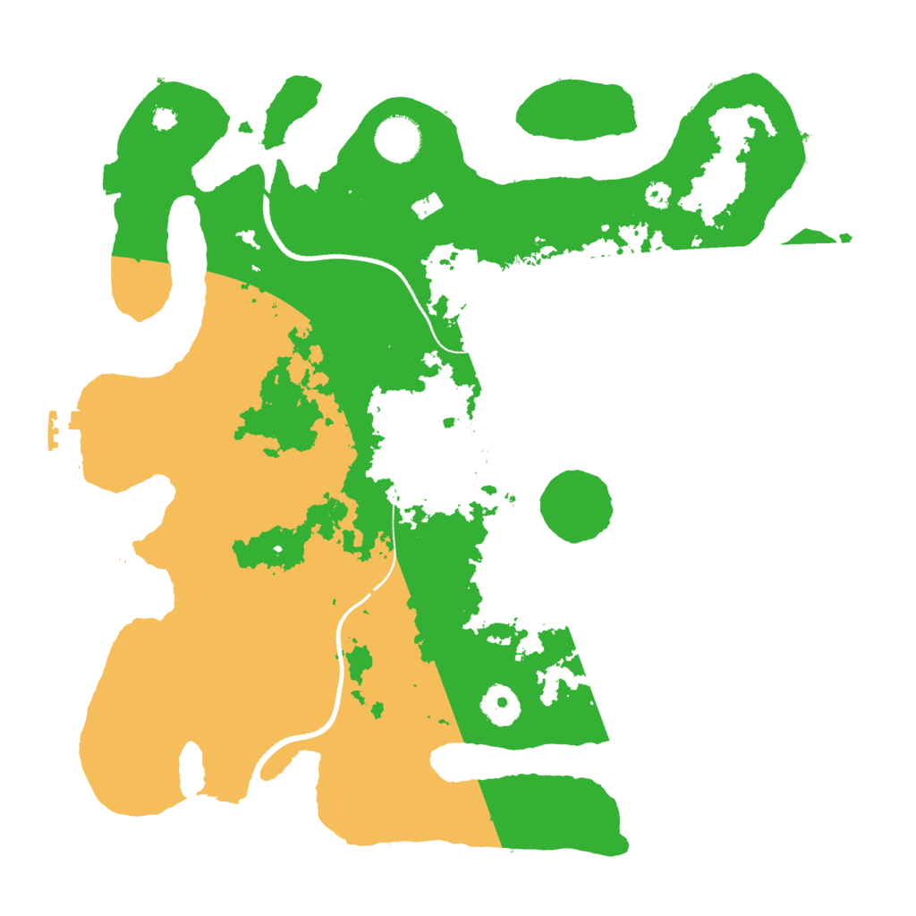 Biome Rust Map: Procedural Map, Size: 3500, Seed: 29928