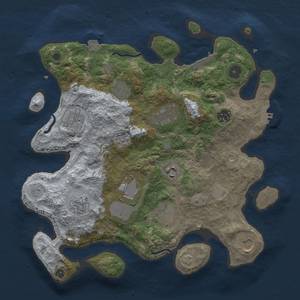 Thumbnail Rust Map: Procedural Map, Size: 3500, Seed: 780021829, 18 Monuments