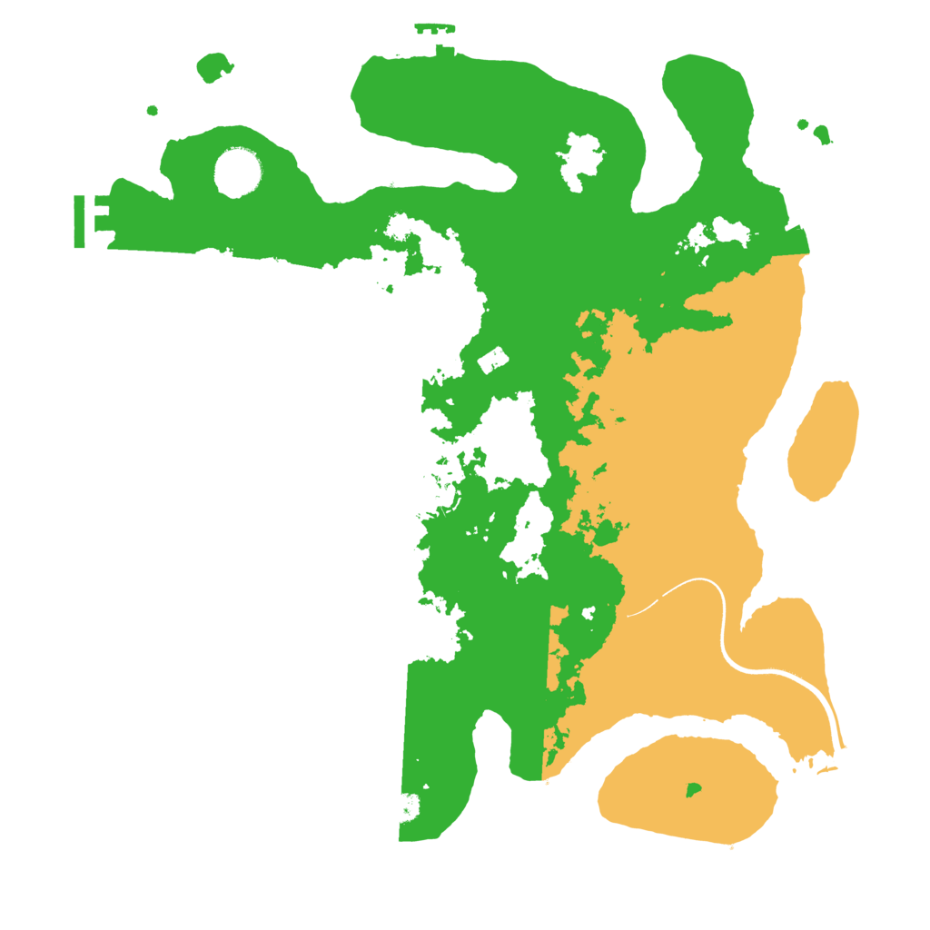Biome Rust Map: Procedural Map, Size: 3500, Seed: 18638003
