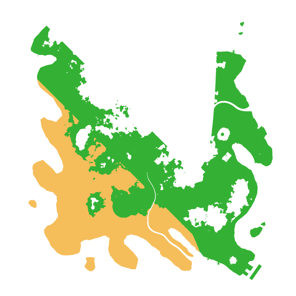 Biome Rust Map: Procedural Map, Size: 3500, Seed: 8664272