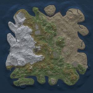 Thumbnail Rust Map: Procedural Map, Size: 4300, Seed: 69433805, 19 Monuments