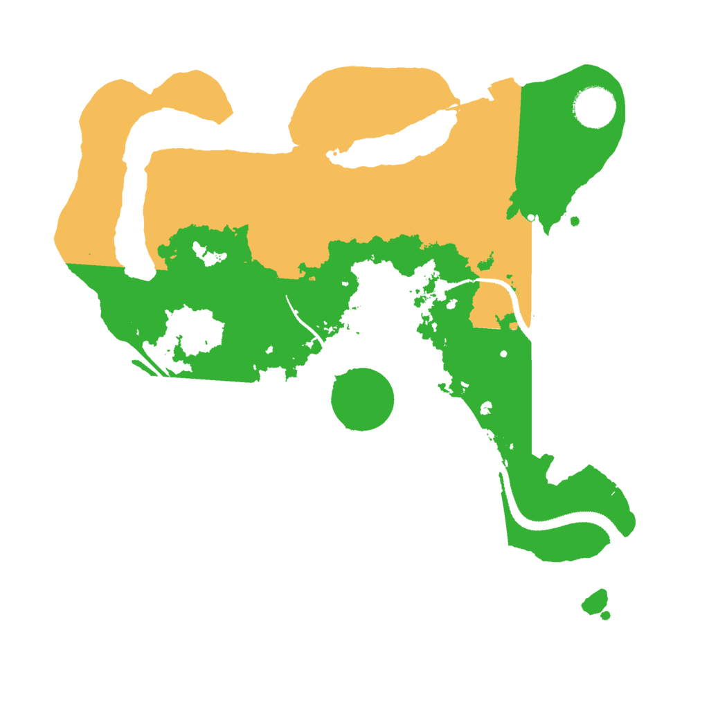 Biome Rust Map: Procedural Map, Size: 3000, Seed: 57423