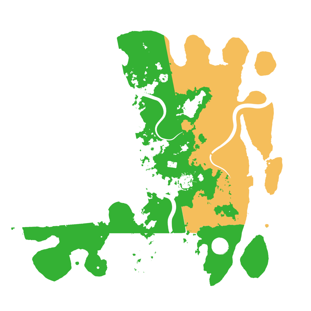 Biome Rust Map: Procedural Map, Size: 3500, Seed: 366921272