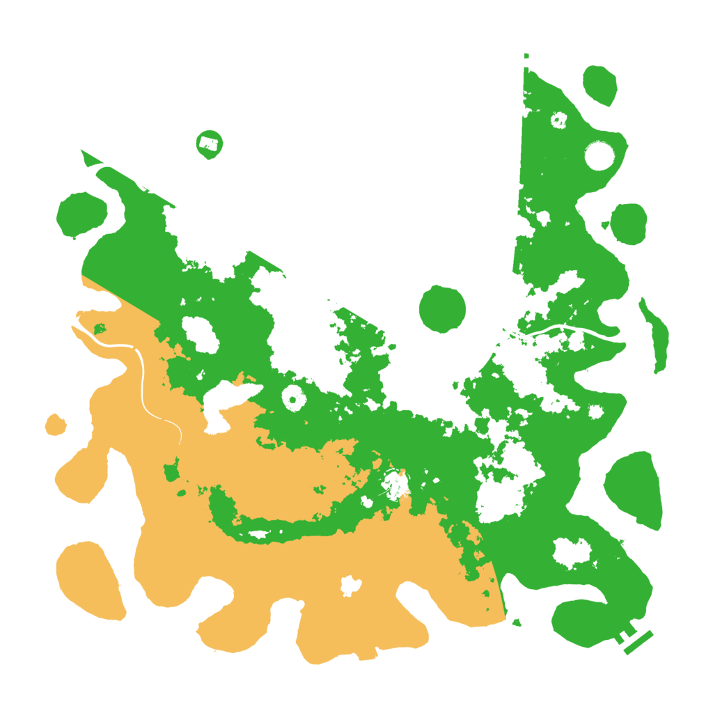 Biome Rust Map: Procedural Map, Size: 4300, Seed: 77320074