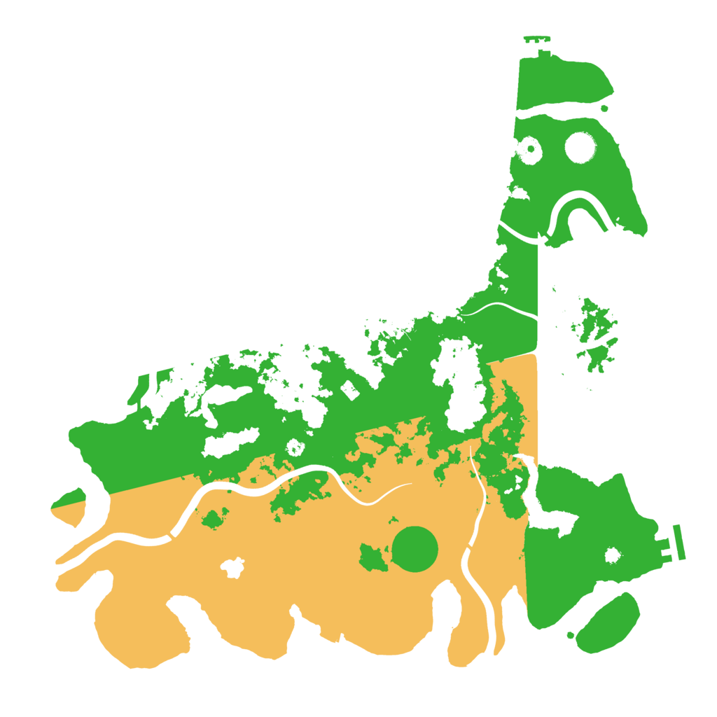 Biome Rust Map: Procedural Map, Size: 4100, Seed: 36511169