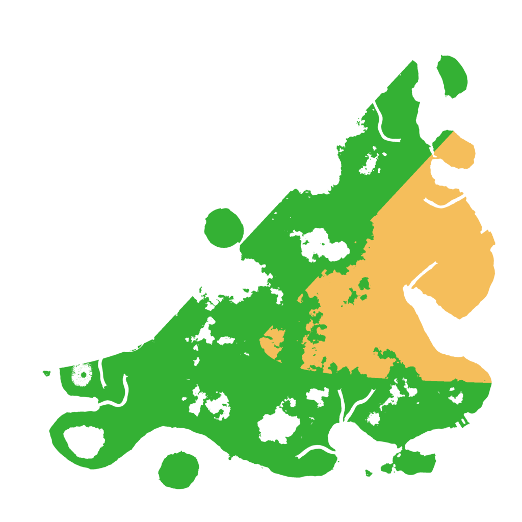 Biome Rust Map: Procedural Map, Size: 3700, Seed: 625129861