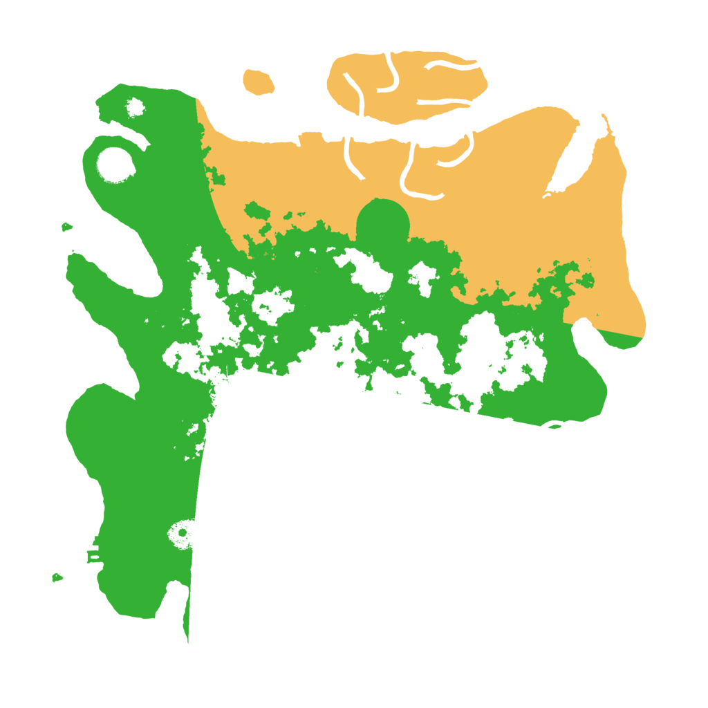 Biome Rust Map: Procedural Map, Size: 3500, Seed: 8080