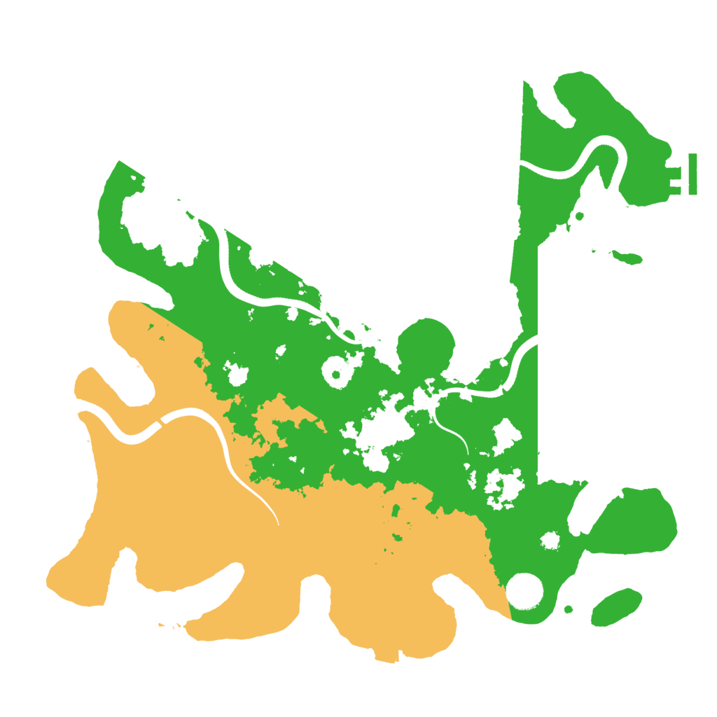 Biome Rust Map: Procedural Map, Size: 3500, Seed: 317656887