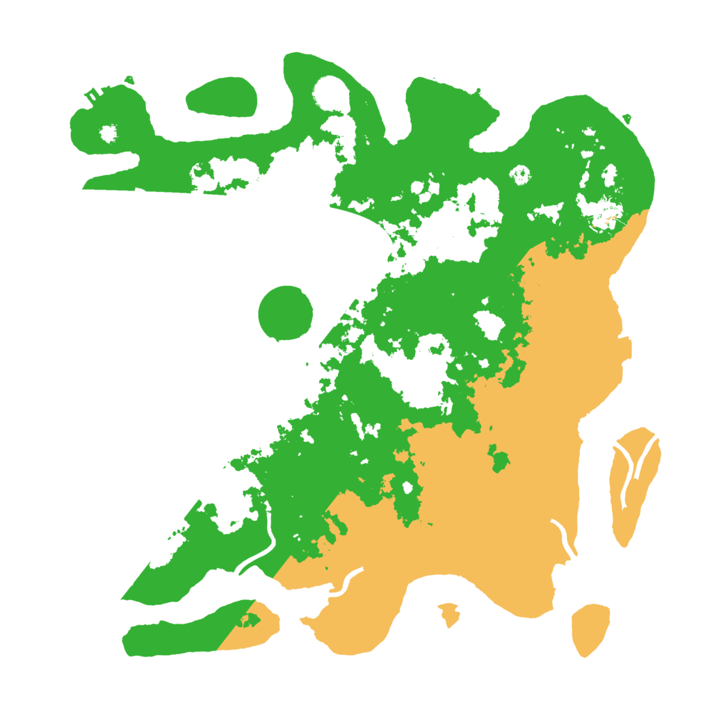 Biome Rust Map: Procedural Map, Size: 3700, Seed: 1999515077