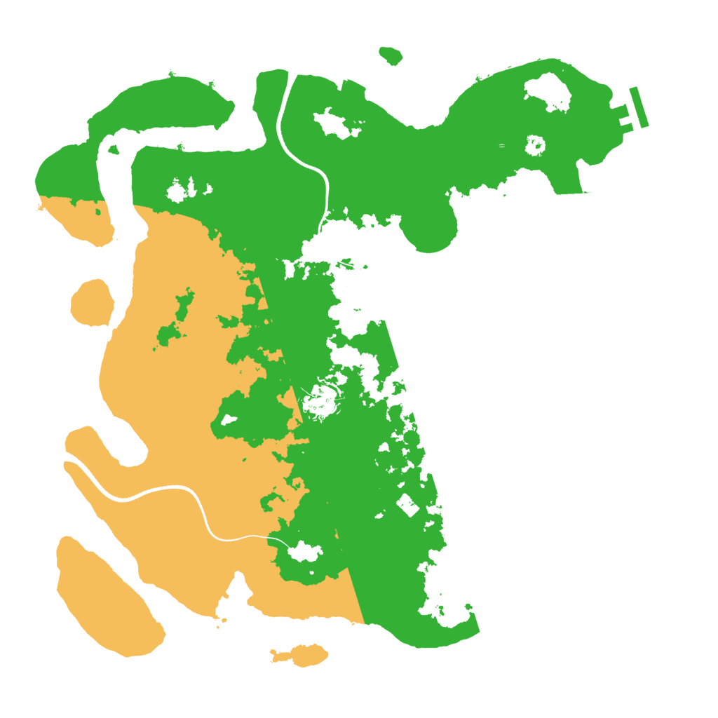 Biome Rust Map: Procedural Map, Size: 3500, Seed: 958521354