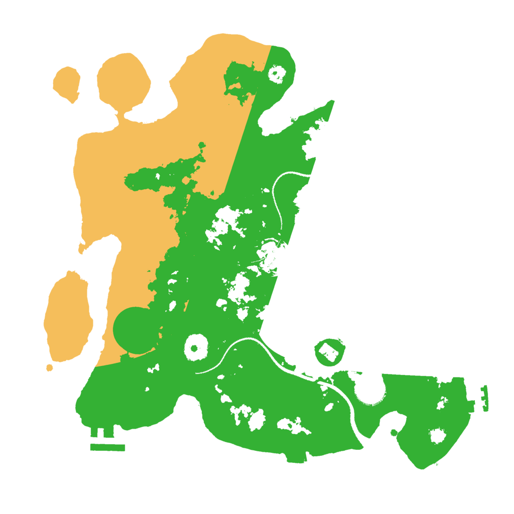 Biome Rust Map: Procedural Map, Size: 3000, Seed: 2713548