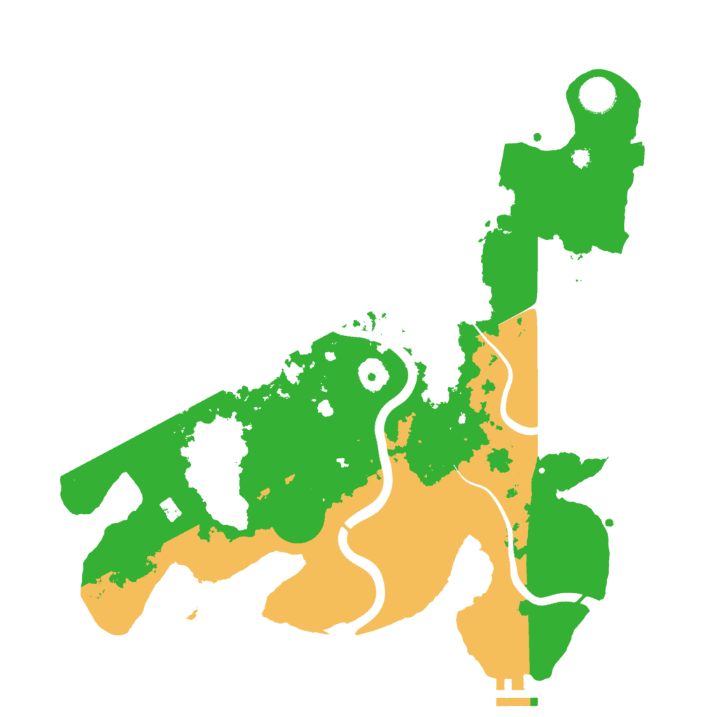 Biome Rust Map: Procedural Map, Size: 3500, Seed: 1561858458