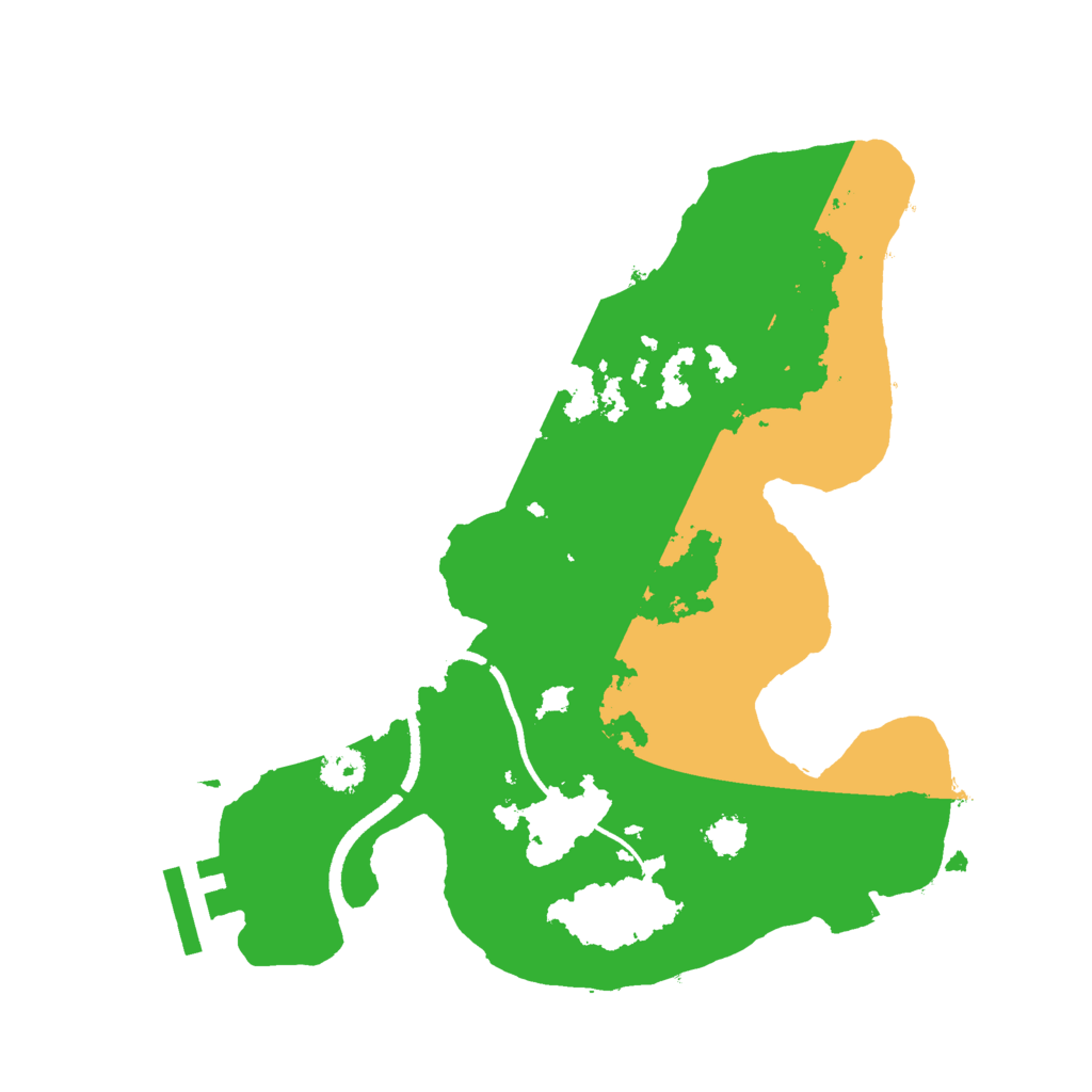 Biome Rust Map: Procedural Map, Size: 2500, Seed: 900436805